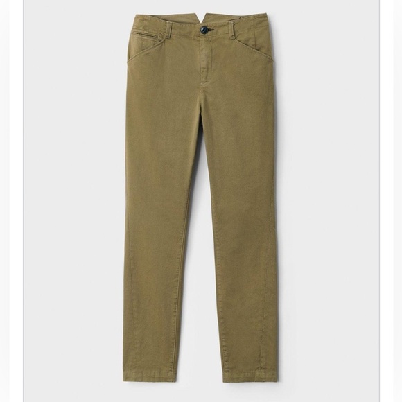 RAG & BONE FIELD CHINO Green Moss, size 30 NWOT High rise ankle length - Picture 5 of 12